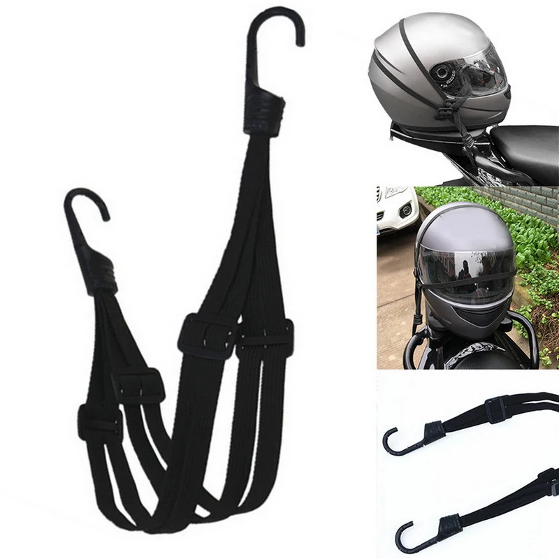 

60cm Motorcycle Luggage Belt Helmet Gear Fix Elastic Buckle Rope High Strength Retractable Protection