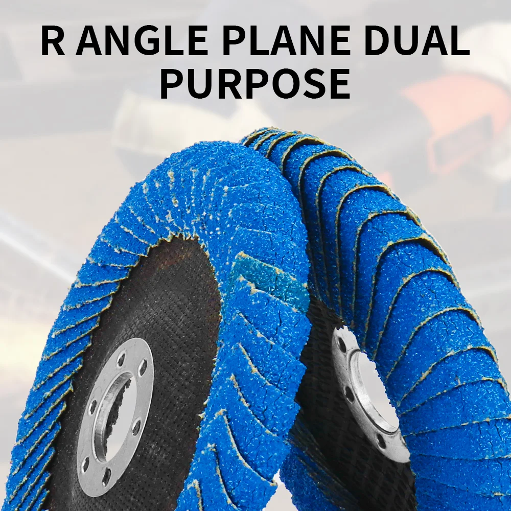 100/115/125mm Polishing Flap Disc Angle Grinder Sanding Wheel for Woodworking Sharpening Metal Deburring Rust Removal 1-2Pcs