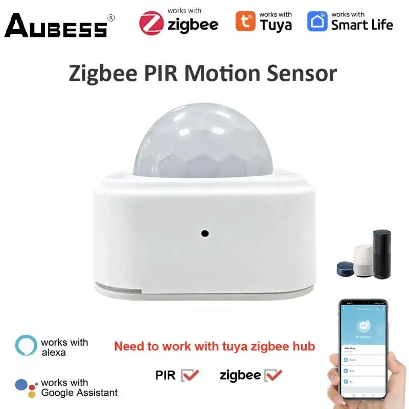 Tuya Zigbee Motion Sensor Mini PIR Human Presence Sensor Presence Detector With Battery Smart Life APP Control Home Securtiy