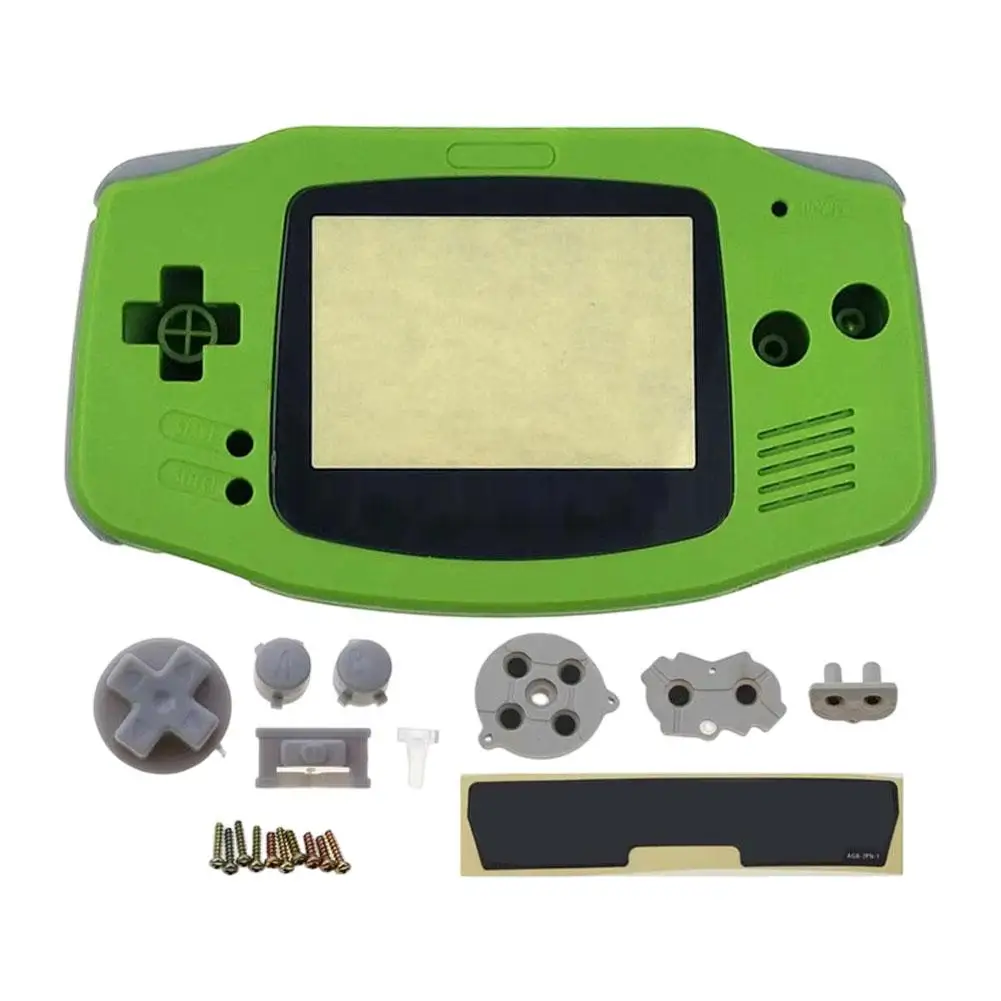 Klare Ersatzgehäuseabdeckung mit Tasten, maßgeschneidert für Game Boy GBA, Ersatzgehäuse-Kit, DIY-Gehäuse