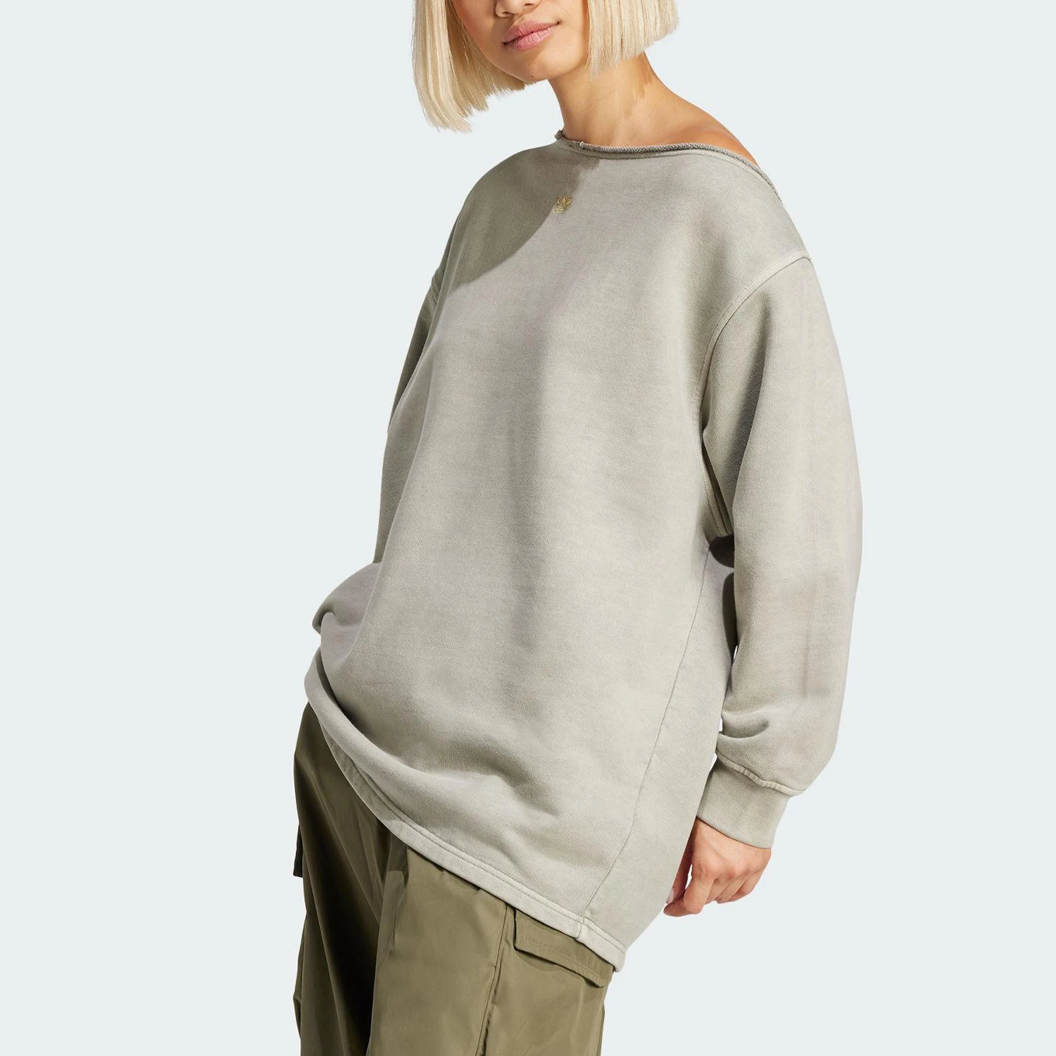 

Adidas Originals Женская свободная толстовка с открытыми плечами JI5732