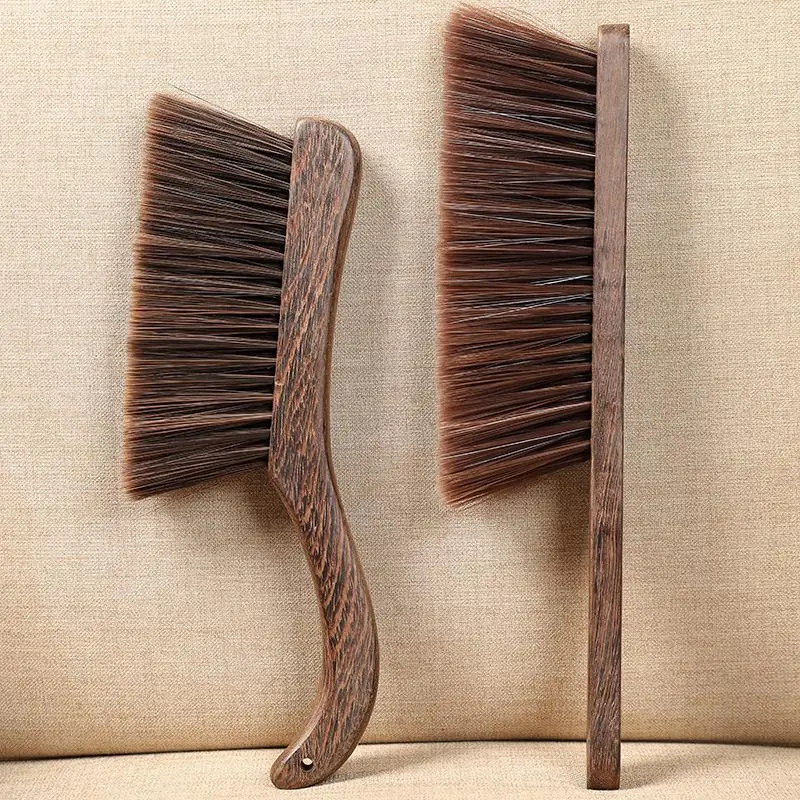 Long Handle Soft Bristle Chicken Wing Wood Bed Dust Cleaning Brush Household Bedroom Floor Cleaning Tool
