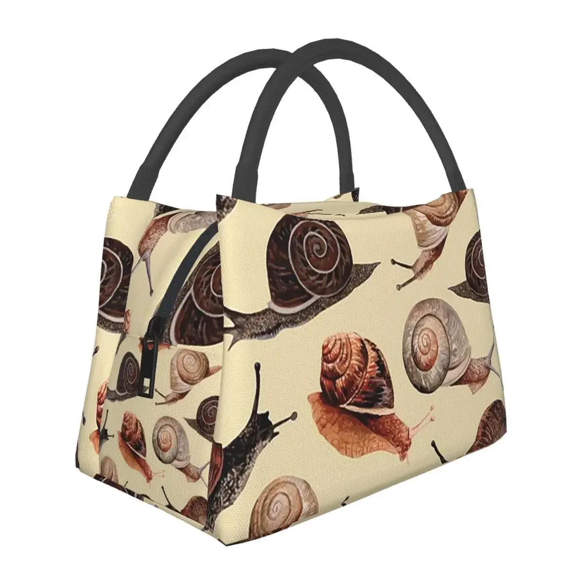 A Slew Of Snails Lunch Bags Insulated Bento Box Leakproof Lunch Tote Picnic Bags Cooler Thermal Bag for Woman Children Work