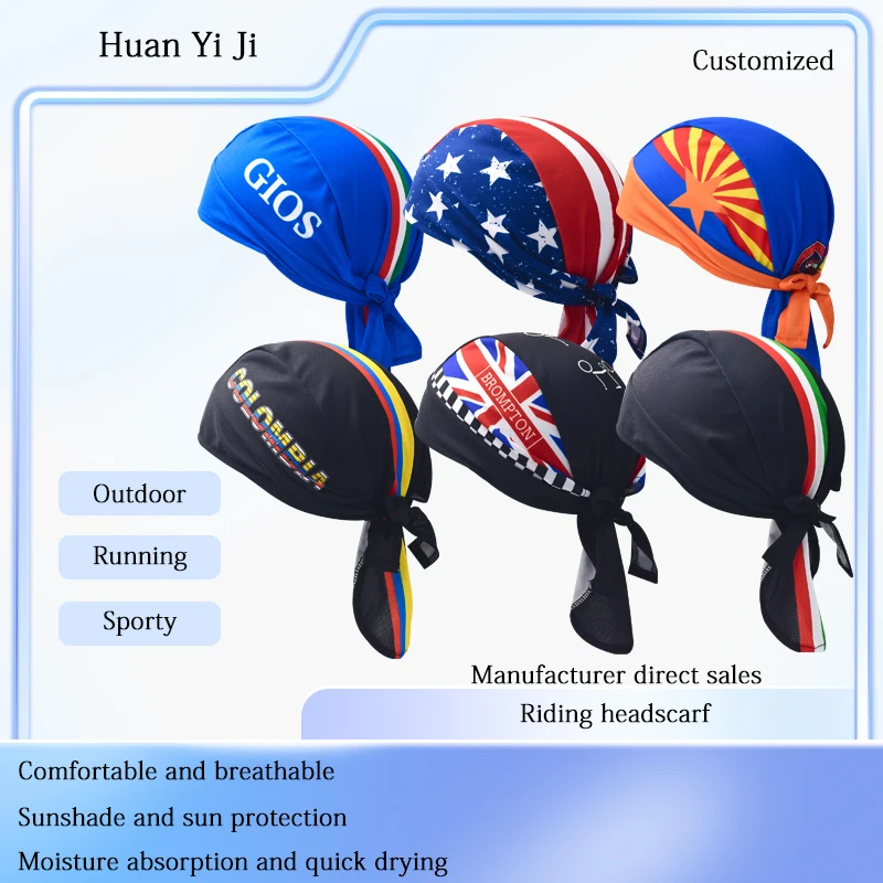 

Outdoor Cycling Headscarf Light and thin Bicycle Headscarf Running Pirate Headscarf Customized
