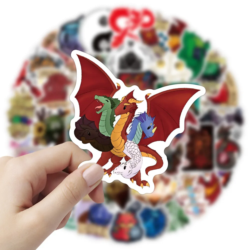 50PCS Dungeons & Dragons 2 Stickers - Ideal for Notebook, Luggage & DIY Decor RecordingYourLife Store