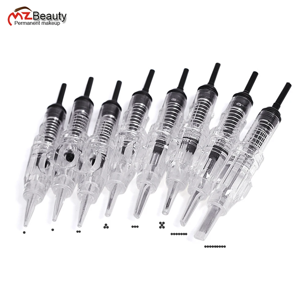 

Needles Cartridge Permanent Makeup Needle Eyebrow Lip Cartuchos para tatuar 1R 3R 5R 5F 7F Microblading Makeup Agujas Tattoo Gun