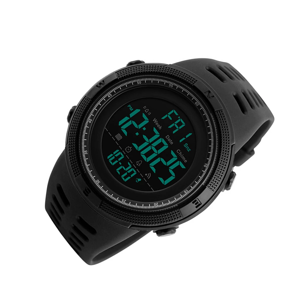 

Waterproof Digital For Men Students Stainless Steel Pc Electronic Black Gift Outdoor Costume Men Electronic Watches Matching