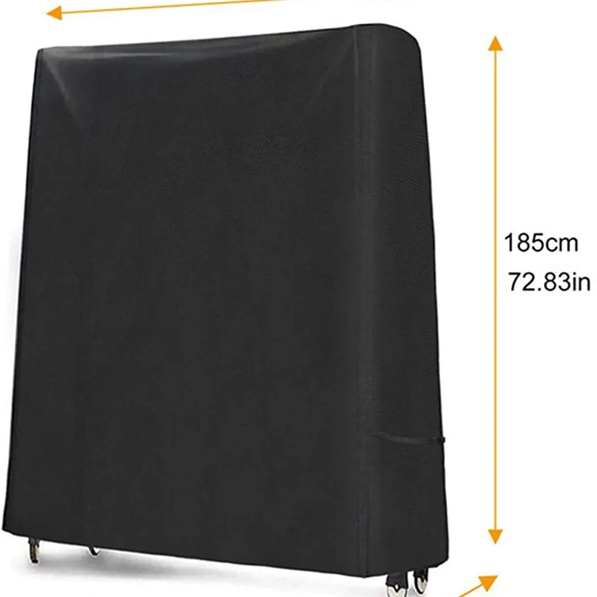 165x70x185cm Waterproof Dustproof Table Tennis Cover 210D Oxford Cloth Indoor/Outdoor Ping Pong Table Storage Covers Accessories