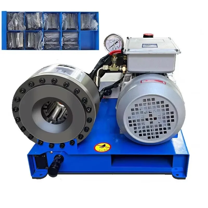 【Popular】2SN Electric High Pressure 1 Inch Hydraulic Hose Crimping Machine Rubber Product Making Machinery With 8 Dies