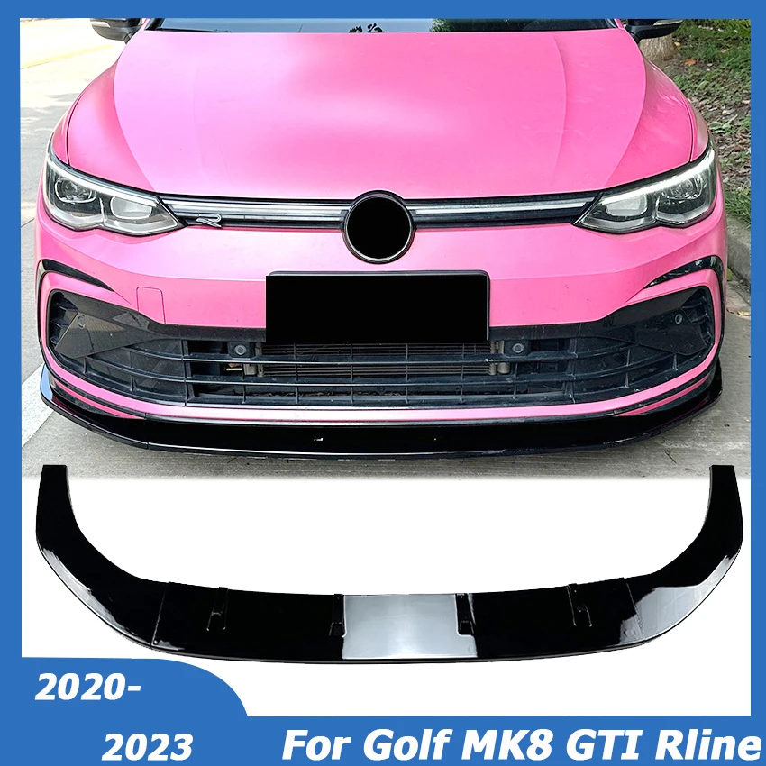 

For VW Golf 8 MK8 GTI Rline 2022-2024 Front Bumper Lip Side Spoiler Splitters Diffuser Body Kit Guards Protector Car Accessories