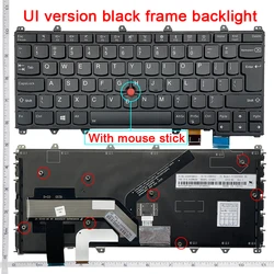 US/UK/SP/UI New For Lenovo Thinkpad YOGA 260 260S YOGA 370 X380 Thinkpad S1 2nd S1 3RD S1 4TH Generation Layout keyboard Backlit