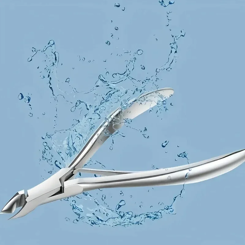 1 tagliaunghie in acciaio inossidabile per unghie spesse e incarnite, strumento di rifinitura di precisione, strumento per pedicure e manicure per salone e casa