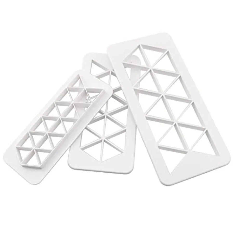 3IN1 Triangle Cake Fondant Cutter Ce Cutter Biscuit Cutter Cake Cutter Fudge Cake Decorative Mould 3 Size
