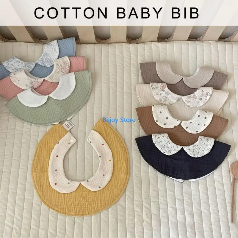 

63HE Nursing Bib Drooling Apron Feeding Bib Breathable Saliva Towel for Toddlers