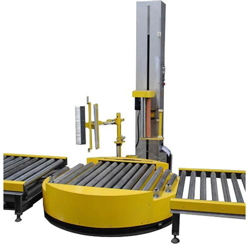 Online Pallet Wrapping Machine with Low Noise Operation for Electronic Product Pallets