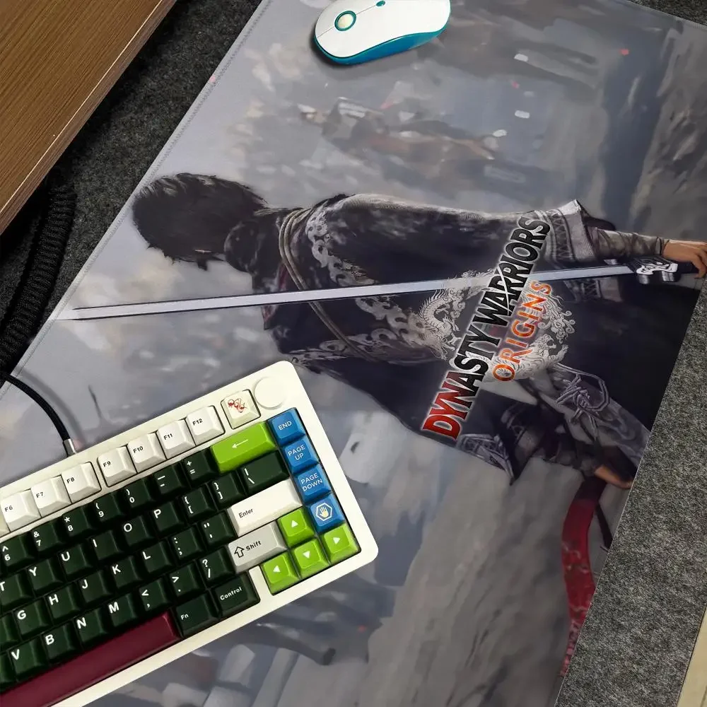 

Коврик для мыши Origins Xxl, большой компьютерный коврик D-династии, нескользящая геймерская клавиатура Warriors 90x40 см, художественный дизайн, HD настольный коврик