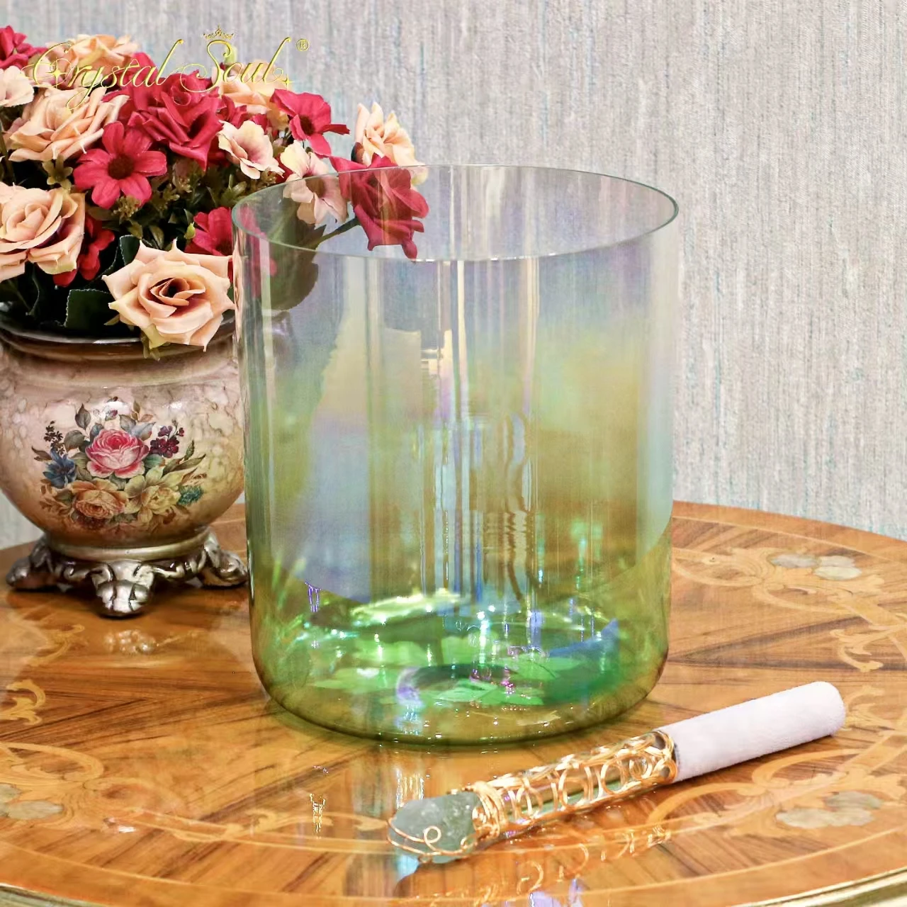 YUN QI QING YIN Customizable Crystal Singing Bowl Mallet Rubber Head Playing Stick Replacement Striker For Sound Bath Chakra Healing Meditation Crystal Bowl Percussion Tool