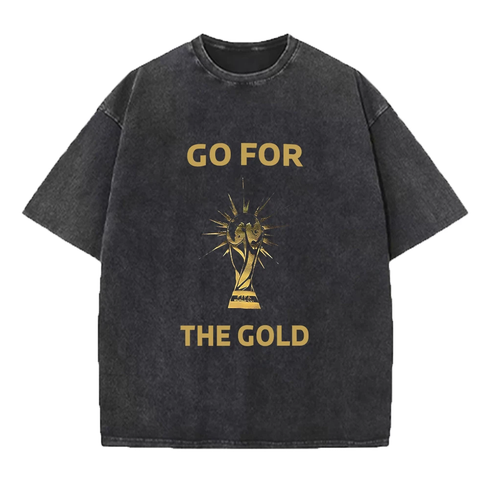 Men's Casual Printed Washed T-Shirt Comfortable And Breathable Ideal For Home Or Commute Street Style Hip Hop Short Sleeve