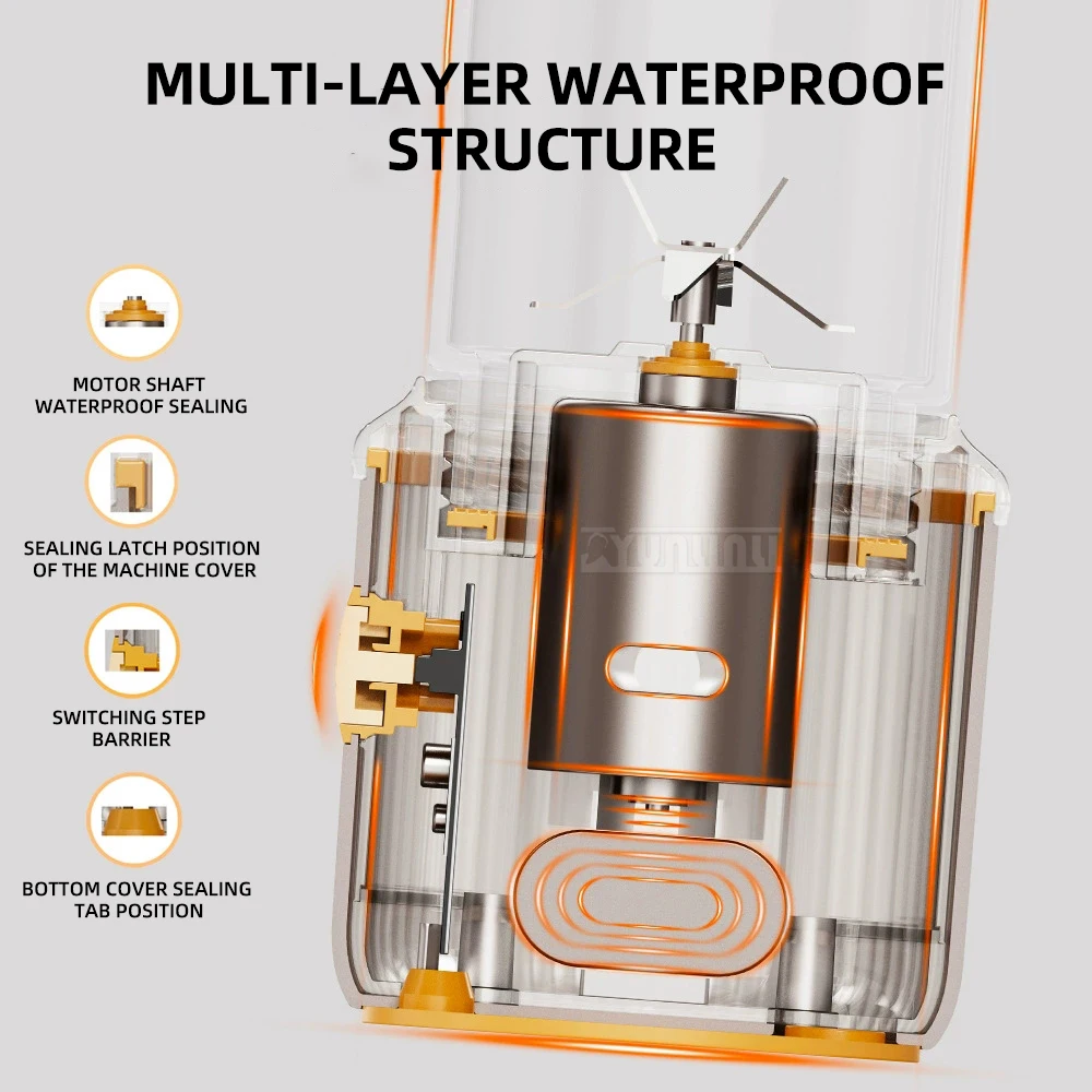 Große Kapazität Tragbare Elektrische Entsafter Multifunktionale Fruchtsaft Tasse Haushalt GN-A15