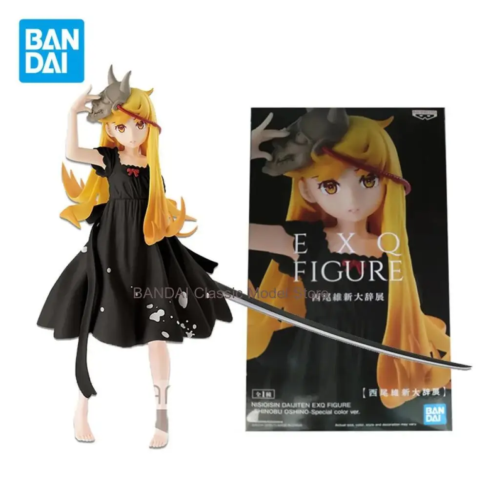 

Bandai натуральная ограниченная фигурка EXQ Oshino Shinobu, фигурка аниме, экшн-фигурка, детские игрушки, кукла, Рождественский подарок, коллекция украшений
