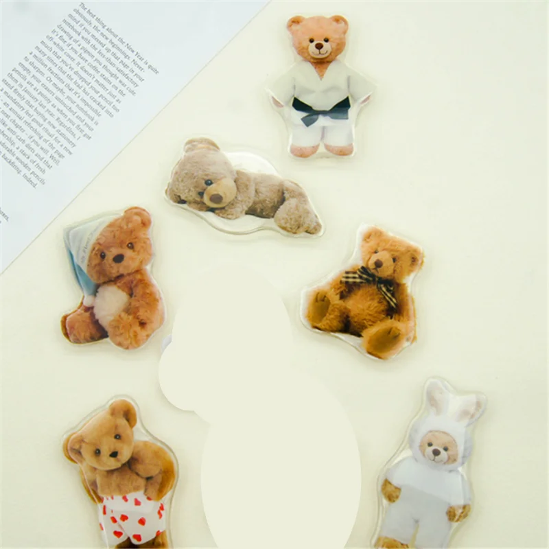 

Держатель для мобильного телефона с милым медведем, подставка, складной термоусадочный кронштейн для пальцев, розетка для iPhone 14, 15, аксессуары для крепления Xiaomi Huawei