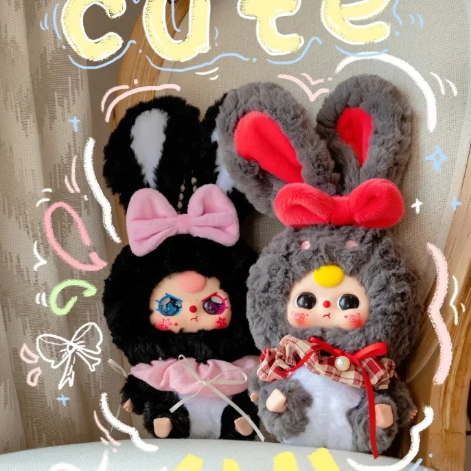 new Baby Three v2 Lily Rabbit Little Town Series Blind Box Action Figure Toy Kawaii Dolls Mystery Box Children Birthday Gift