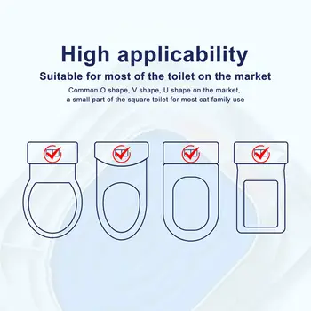 Univerzální pomůcka pro výcvik kočičích toalet, opakovaně použitelný výcvik kočičích toalet, čisticí prostředky pro domácí mazlíčky 8 nejlepší prodej držák kočičí toalety - №8