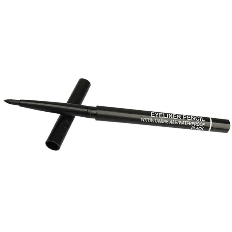 1/3 stücke Frauen Make-up rotierenden einziehbaren Eyeliner Bleistift wasserdicht schwarz braun Eyeliner Stift