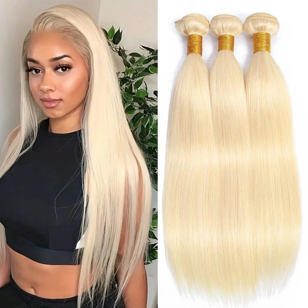 613-blonde-30-inch-1-bundle-deals-human-hair-brazilian-remy-human-hair-bundles-bone-straight-hair-extensions-double-weft