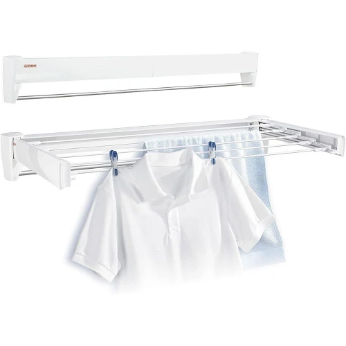 

Wall Dryer Telegant 36 Protect Plus, Space Saving Wall Mounted Clothes Drying Rack with 3.6 m Drying Length, Hidden olding Desig