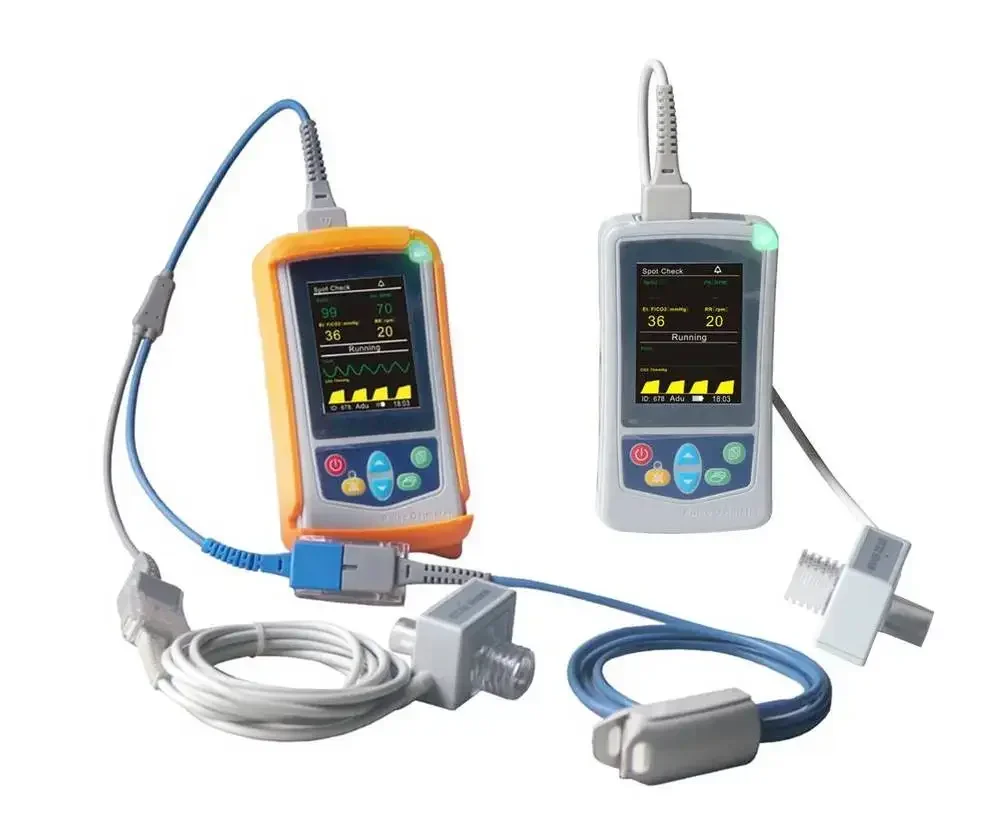 UTECH UT100C Portable ETCO2 Capnography Monitor with Mainstream and Sidestream CO2 Sensor