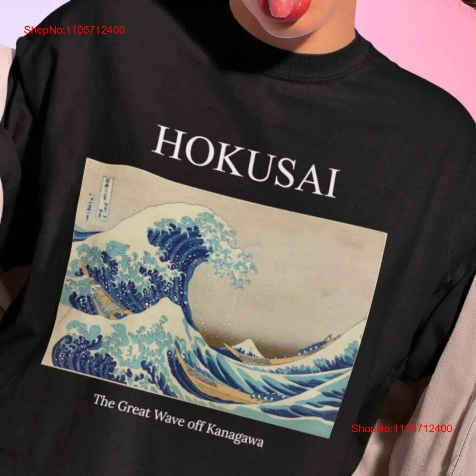 Hokusai Great Wave Kanagawa T Shirt aesthetic clothing artsy arT grunge sweater tee vintage Washed Versatile Breathable