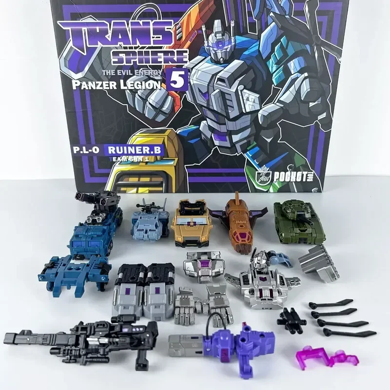 

PocketToys Transformation Bruticus 5 in 1 PT05 PT-05 Combo G1 Battle Titan 27cm Action Figure Toy Collectible Gift