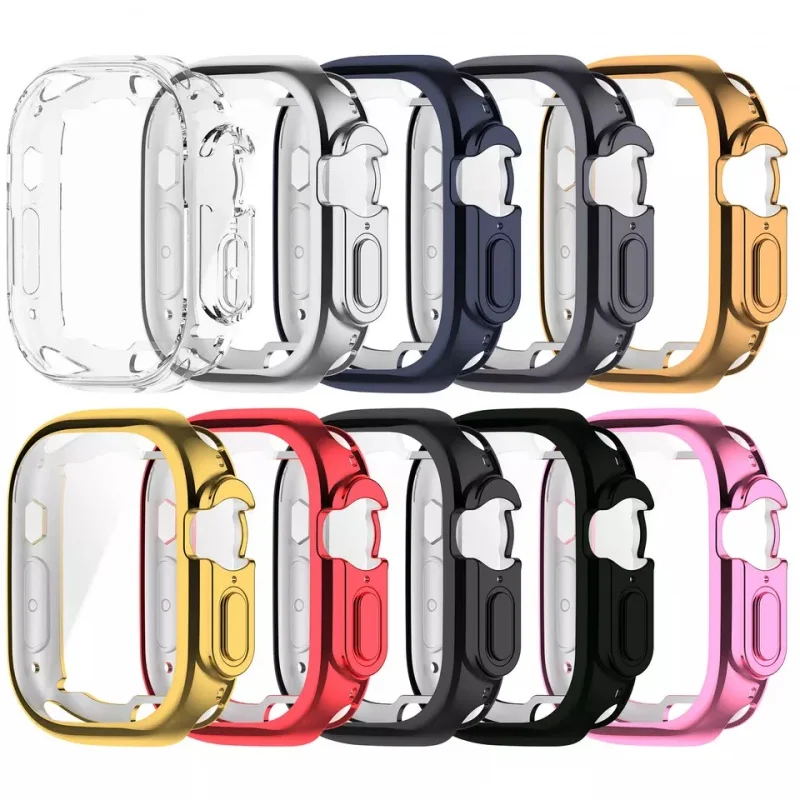 

For Tpu electroplating Full Coverage Protection Watch Case For apple watch 8 ultra case 49mm