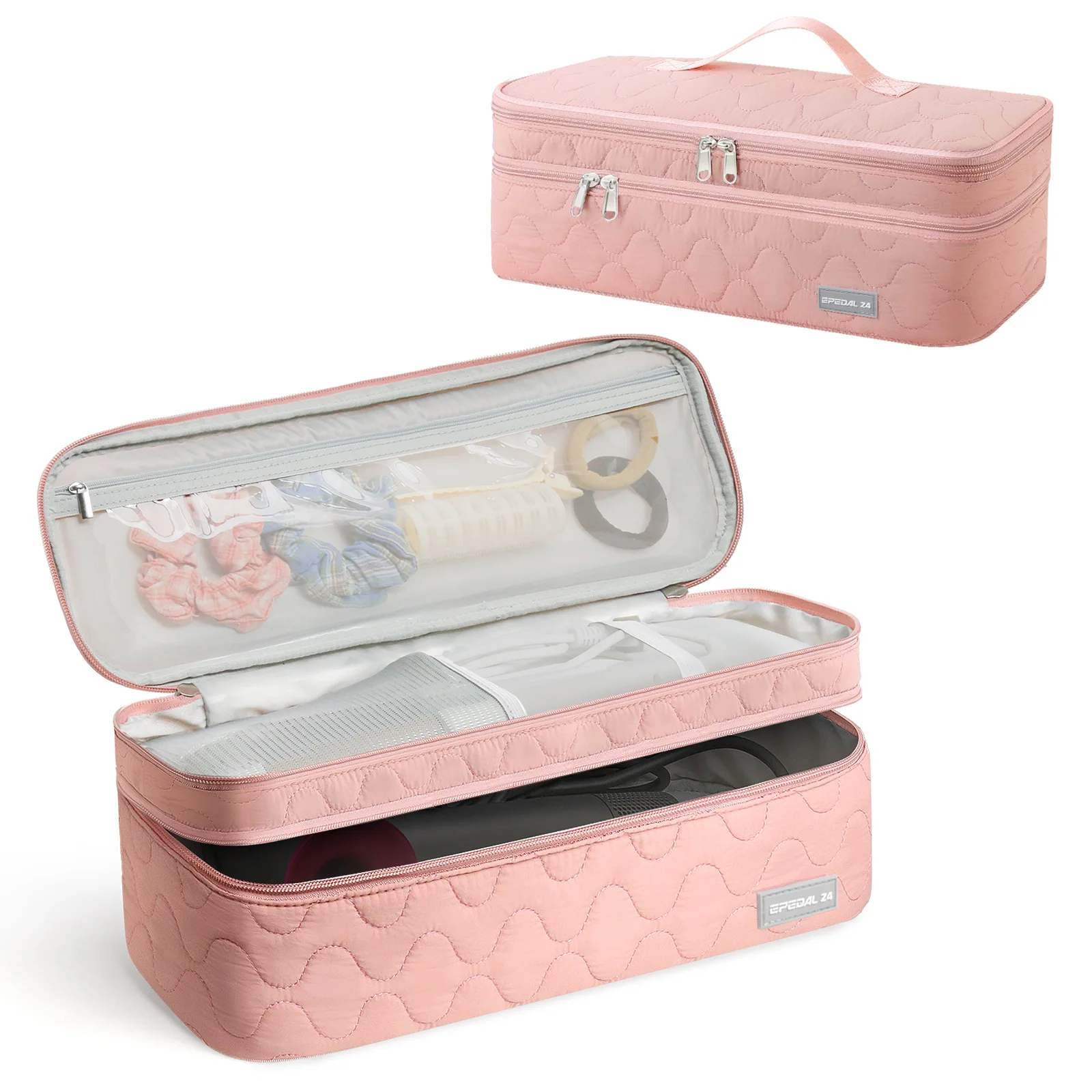 

Hair Dryer Travel Bag Portable Storage Pouch Case Organizer Double Layer Waterproof Dustproof Cover with Accessories Compartment