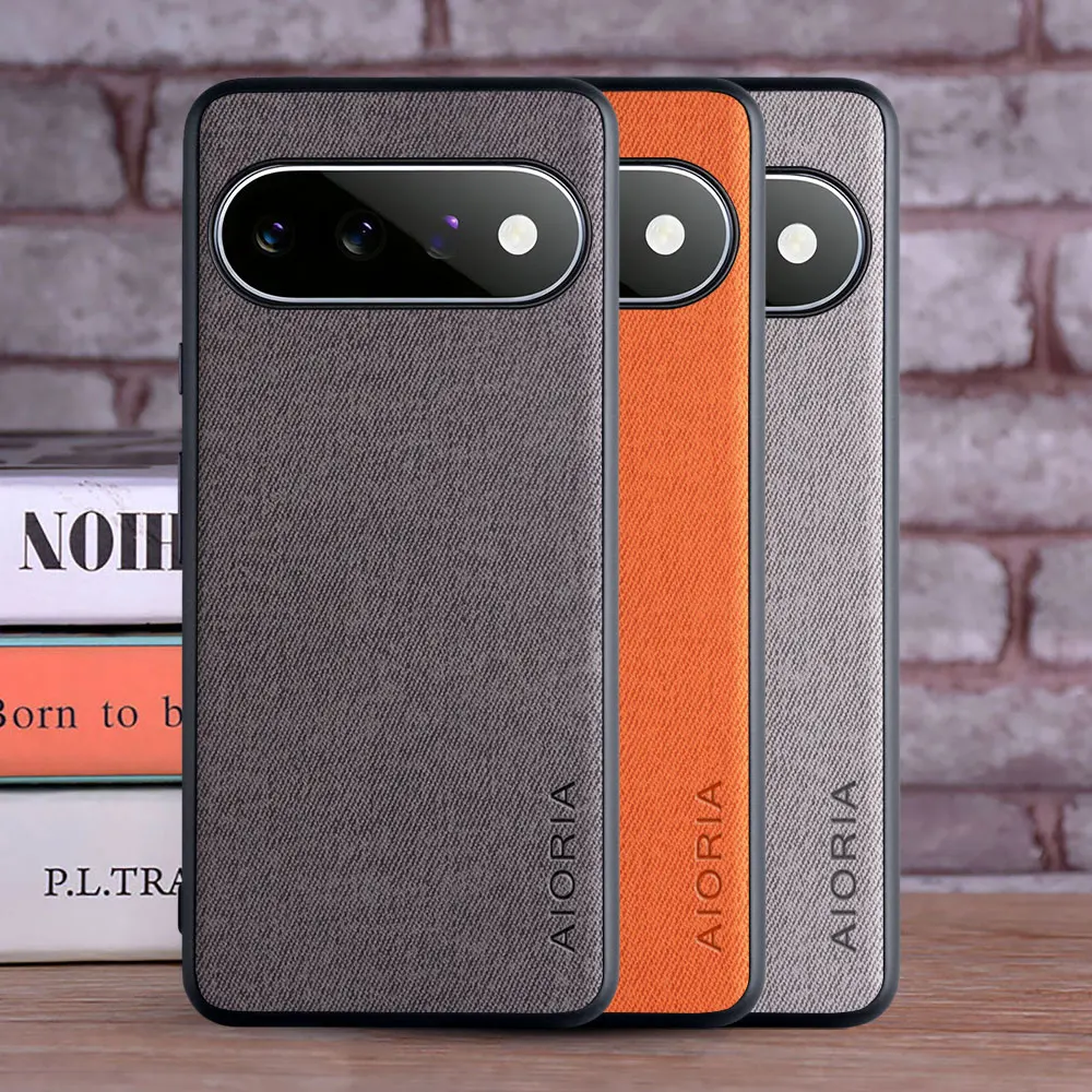 Case for Google Pixel 11 Leather Fashion Soft TPU Master Hard Textile Leather Fashion Phone Cover for Pixel 11 Case Funda