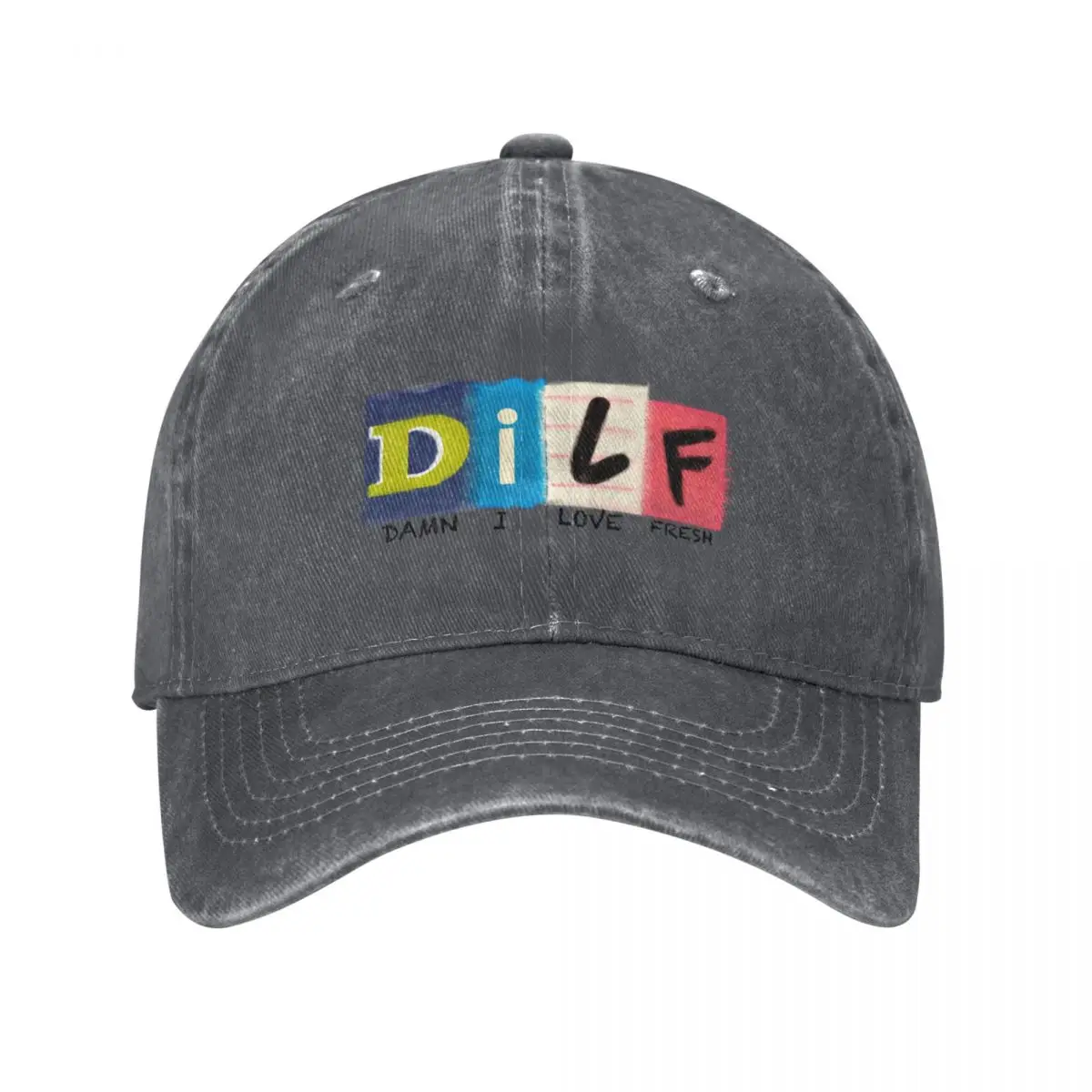 FRESH DILF Baseball Cap tea Hat Icon black Girl'S Hats Men's