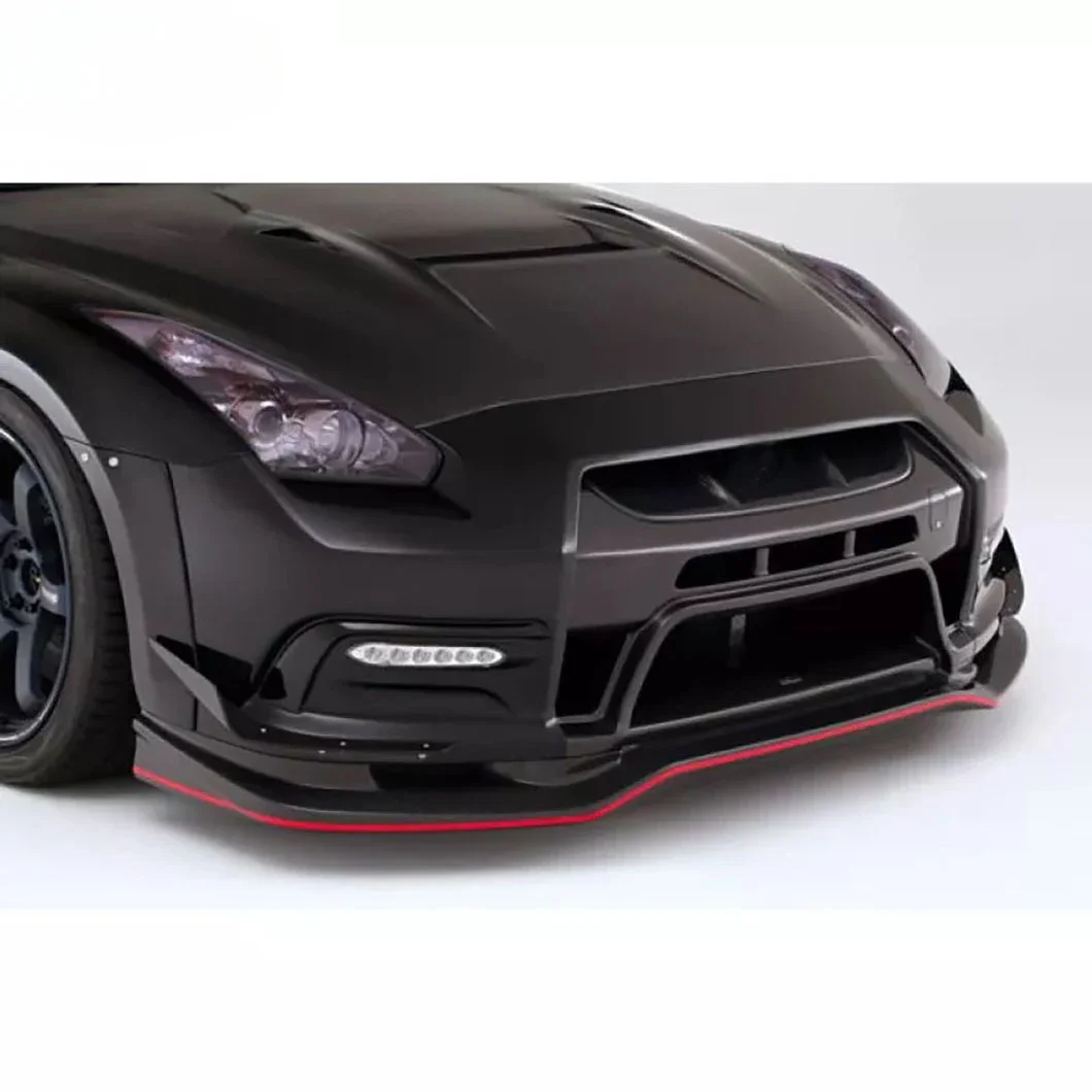 For Nissan GTR R35 07-17 Carbon Fiber Front Lip Bumper Vari Wide Style Car Accessories