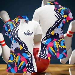 Custom Bowling Shirts For Men Women Personalized Bowling Extra Large Summer Street Fashion Football Running Sports 3D T-shirt