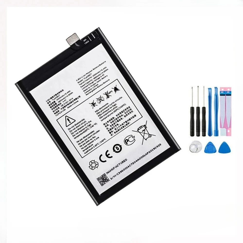 

Internal Replacement Li-ion Battery For Alcatel 3X 5v 5060D TLP038C7 4000mAh New
