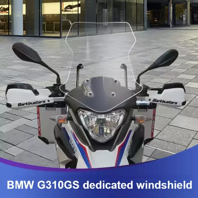 

For BMW G310GS 310GS 310 GS Heightened And Modified Motorcycle Windshield Windscreen Wind Screen Front Glass With Bracket g310gs