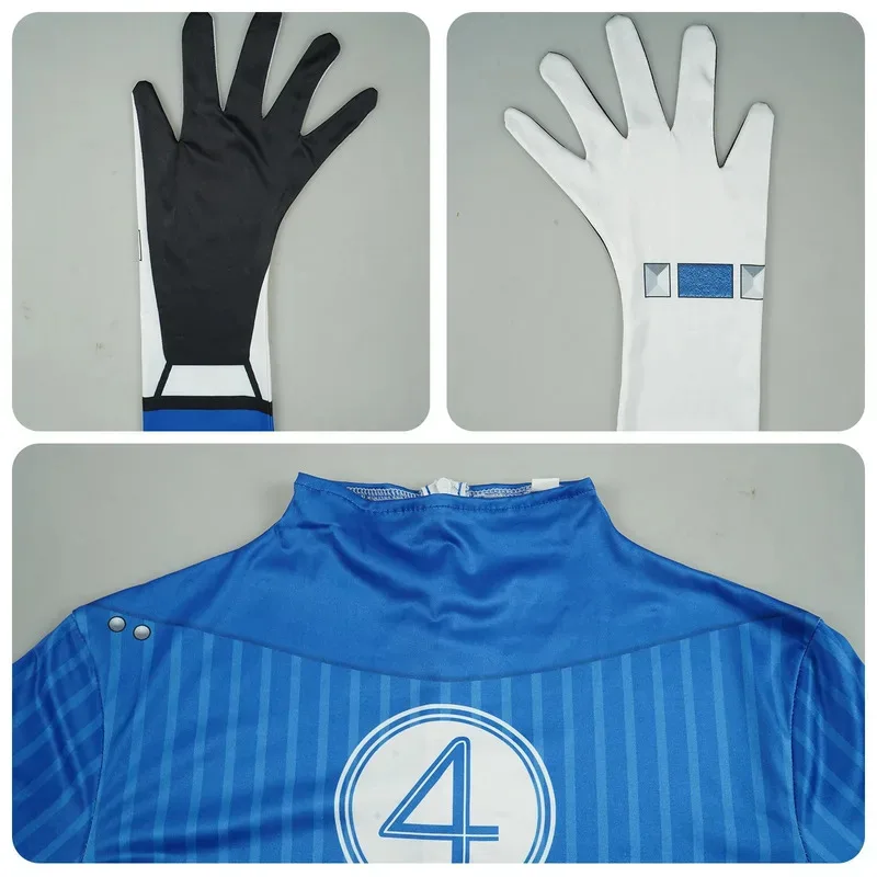 CyThe Fantastic 4 Four Invisible Woman Susan Storm Ben Grimm Human Torch Reed Richards Mister Fantastic Cosplay Kostüm Overall