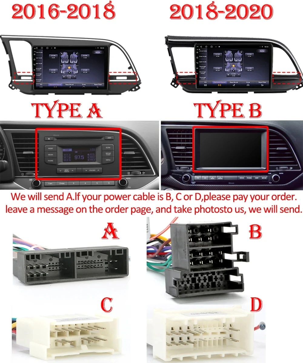 Android 14カーラジオ,GPS,CarPlay,WiFi,4G,ステレオ,メディアプレーヤー,2DINなし,2015-2021,ヒュンダイエラントラアバンテ用