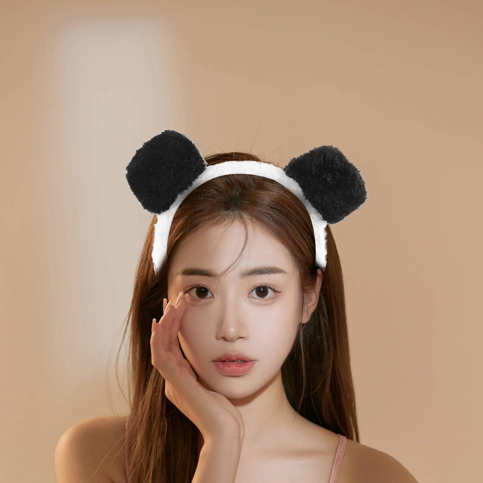 Panda Cosplay Costume Pandas Bow Tie Halloween Animal cosplay Ears Headband stage perform props Kids Girls Festival party decor