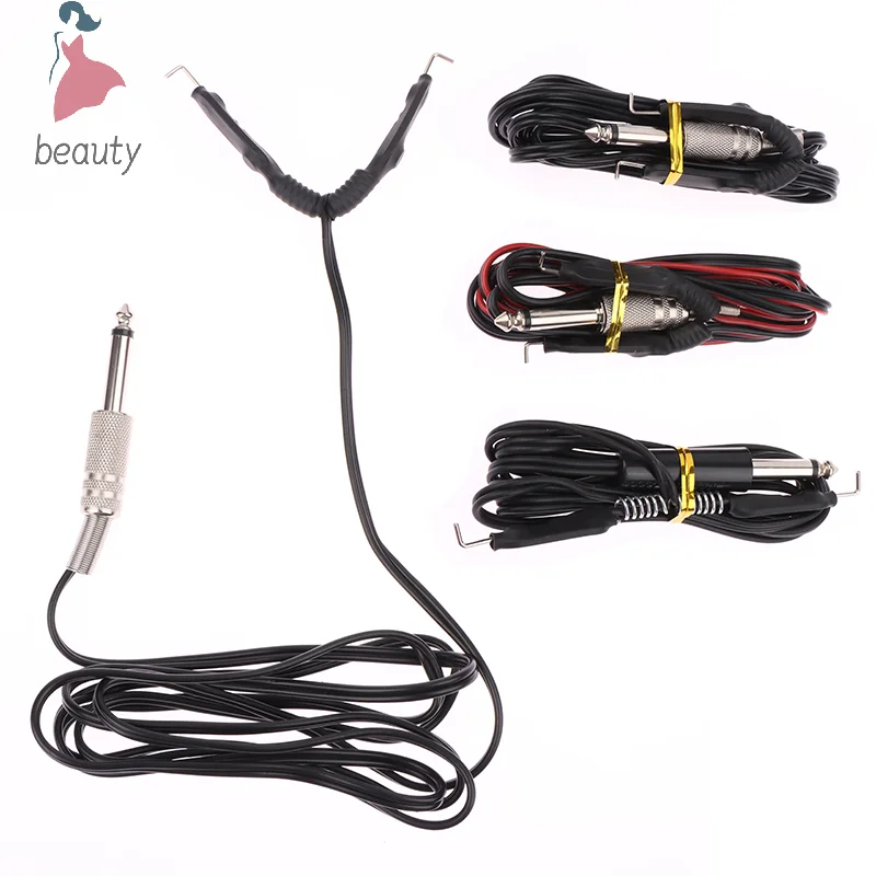 1pcs Tattoo Clip Cord Hook Line Power Tattoo Cable For Tattoo Machine/Gun Foot Pedal Switch Power Supply Accessory 1.8M