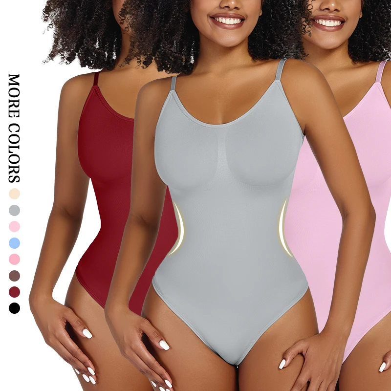 Women Seamless Shapewear Bodysuit Suspender Belly Tightening Tank Top Tummy Control Shaping Body Shapers Slimming Underwear