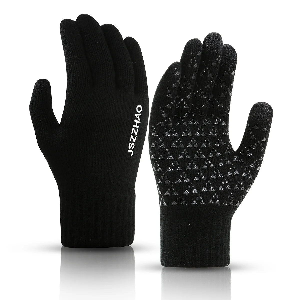 Outdoor autumn and winter warm gloves fleece running gloves men's and women's windproof touch screen fitness sports photography