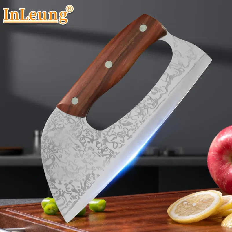 Koch-Allzweckmesser, Fleischbeil, Schneiden von Gemüse, Huhn, Fisch, Filetieren, Küchenmesser, Chef, Metzger, Ausbeinmesser, Kunststoffgriff
