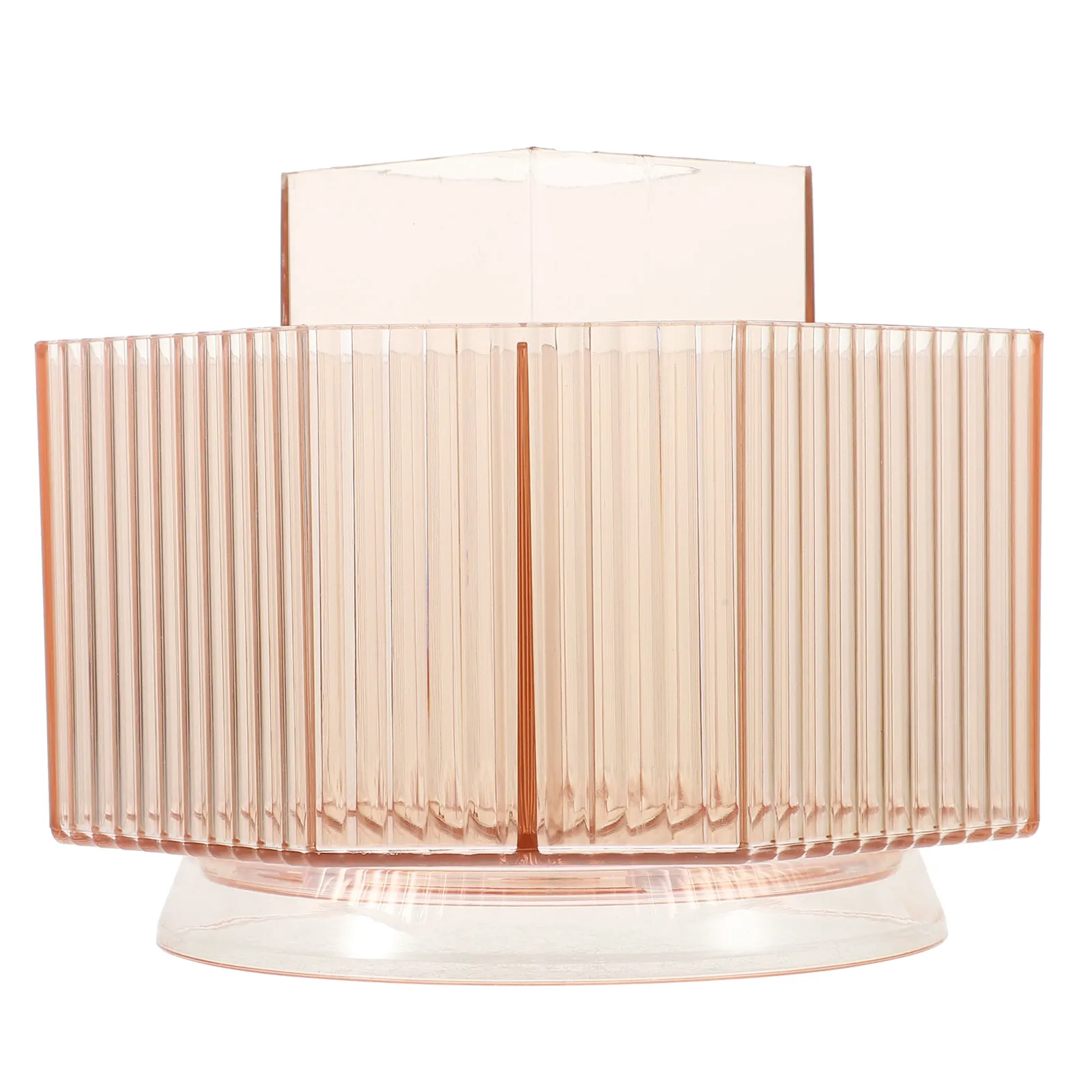 

Makeup Brush Organizer Box Rotatable Desktop Holder for Foundation Eyebrow Lip Brushes Large Capacity Sturdy Plastic