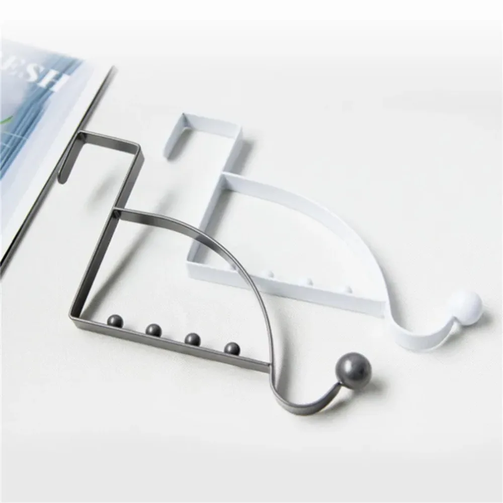 Door Rear Hook Clothes Coat Hat Towel Hanger Door Back Wall Mounted Hooks Cabinet Wardrobe Metal Clothes Hat Home Storage